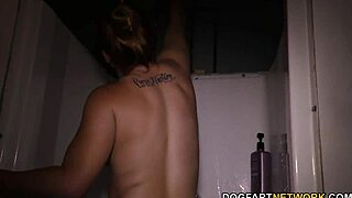 Edyn Blair sucks and fucks two huge BBCs at gloryhole