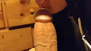 Intense Sucking Blowjob With Father In Law Uncle Daddy And Cumshot