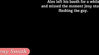 jeny smith teases stranger with dancing and undressing in night club