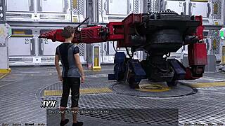 ugh, stranded in space 18, flirtin with this half-robot girl got me crazy!