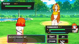 Oppaimon Hentai Game Ep 4: Battle and Bang Favorite Pokemon Monsters Outdoors