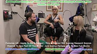 Watch Doctor Tampa guide Channy Crossfire through a humiliating sophomore gyno exam