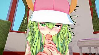 Yo, Miss Kobayashi's Dragon Maid Hentai Lucoa Rides a Massive Cock in Wild Action