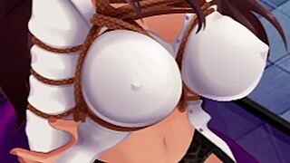 the boss bent over for doggystyle and returned the favor in this uncensored hentai