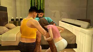 Mark Maxil and Lupe get wild in bisexual gay action! 🔥