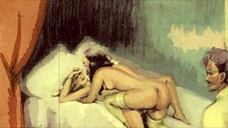 विंटेज इरोटिक इलस्ट्रेशन्स गर्म पुरानी वाइब्स लातीं