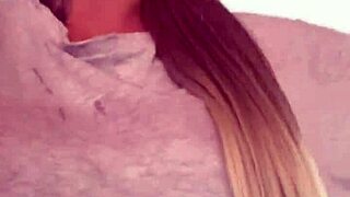 Feeling hot at the gym, I stripped to my bra with wet pussy aching