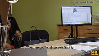 Sexy Girl In Interview Blows And Fucks For Cash, Taking Monster Cock In Missionary Position