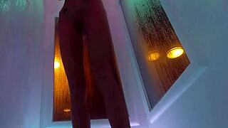 Hot Brunette Pornstar Kendra Cole Masturbates In The Shower, Showing Off Her Skinny Body And Wet Pussy.