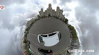 real wife cheats with spanish teen over desk in sneaky fingering session