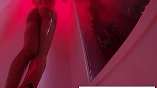 Hot Brunette Pornstar Kendra Cole Masturbates In The Shower, Showing Off Her Skinny Body And Wet Pussy.