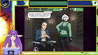 X-Men Rogue's Sexy Shower Scene with Monster Cock in Hot Anime