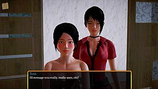 my new family episode 310 featuring blonde cartoon characters in homemade anime style