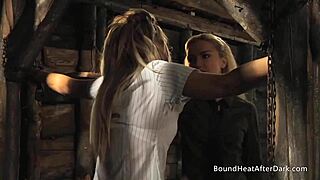 slave with big natural tits seduces mistress in lingerie! 😍