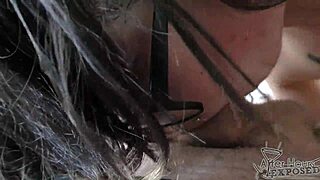 Wow! 18 year old goth andy teen sucks me off with cum on tits!