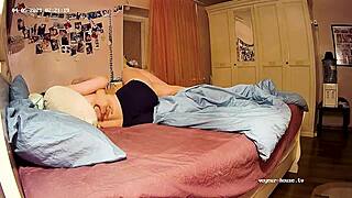 Real lesbian couple dives into intense fingerbang action at home