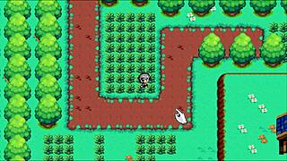 Oppaimon Hentai Game Ep 4: Battle and Bang Favorite Pokemon Monsters Outdoors