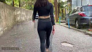 yo, public tits flashing turned into wild sex, full vid!