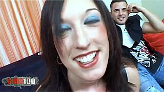 Big Dick Stretches Her Little Ass in First Porn