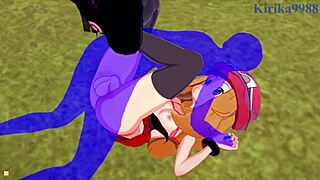 Serena and Bea Saito Bang Old Man in Wild Pokémon Hentai!