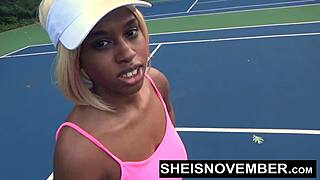 hey, have you seen msnovember's cute ebony face painted by a huge cock? massive facial on her big natural tits!