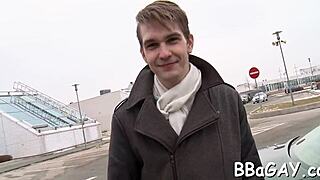 Two sexy gay dudes explore passionate encounters