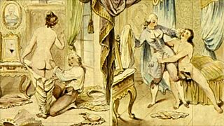 hey, wanna see some cool vintage erotic drawings from way back?