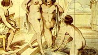 hey, wanna see some cool vintage erotic drawings from way back?