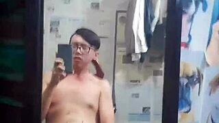 Vietnamese Gay Top Talks Dirty While Stroking Huge Cock