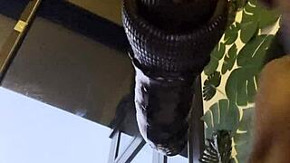 Throat training session gets intense with solo toy play for amateurs! 😜