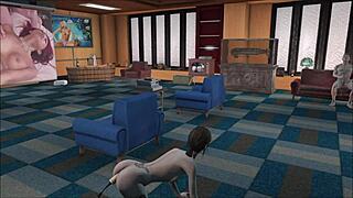 Unreal! Fallout 4 Babe Sucks While Vibrator Buzzes in Her Ass