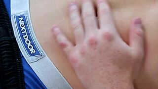 Muscular Redhead Gay Hunk Strokes His Hard Cock