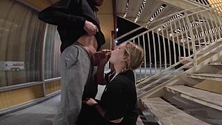 Draining 2 Loads Outside Our Hotel Room, What a Public Thrill for This Couple