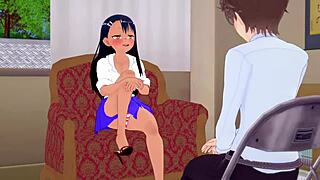 Miss Nagatoro Bullies Hard in 3D Hentai Footjob Scene