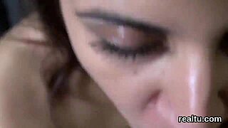 yo, this czech kitten got tempted at the mall, then poked in pov