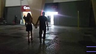 brazilian couple sneaks into erotic cabin for steamy latina action