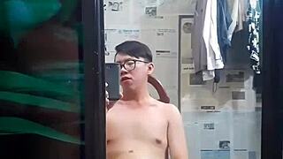 Vietnamese Gay Top Talks Dirty While Stroking Huge Cock