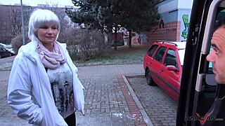 Hey busty milf, wanna get cum covered in my van?