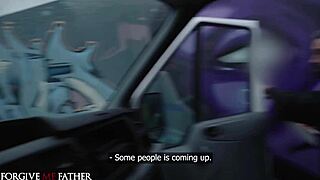 pretty french brunette gets rough hardcore sex with facial