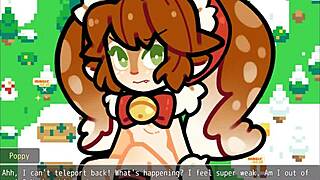 what’s up with poppy from lol in this xmas hentai parody ep 1, covered in cum outdoors?