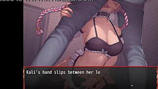 Wow! Harem maid deepthroats giant cock in hentai game ep 7!