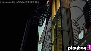 Perfect Brunette Alexandra Tyler Poses Naked Outdoor Showing Nice Boobs