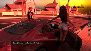 Alex feels intense pleasure fingering Latisha's ass in this 3D game