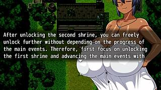 Tanned girl Natsuki in hentai game ep 2, pervy carpenter massages her massive boobs intensely