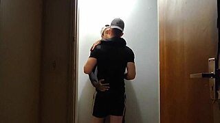 Building Cameras Catch Friends With Big Cocks Making Out In Hallway After Gym