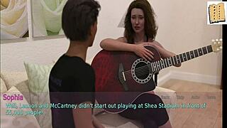 A Wife and Stepmother with Big Tits Playing Naughty Games, Wow!