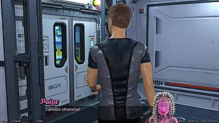 In stranded in space 38, she gives a public handjob.