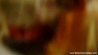 Check this sexy brunette dancing naked by the fire! 🔥