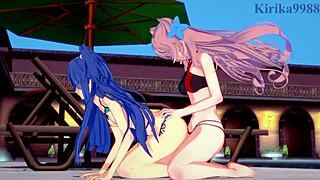 tsubasa kazanari and maria cadenzavna eve in futanari hentai