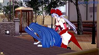 tsubasa, maria, and chris in intense lesbian and futanari hentai play